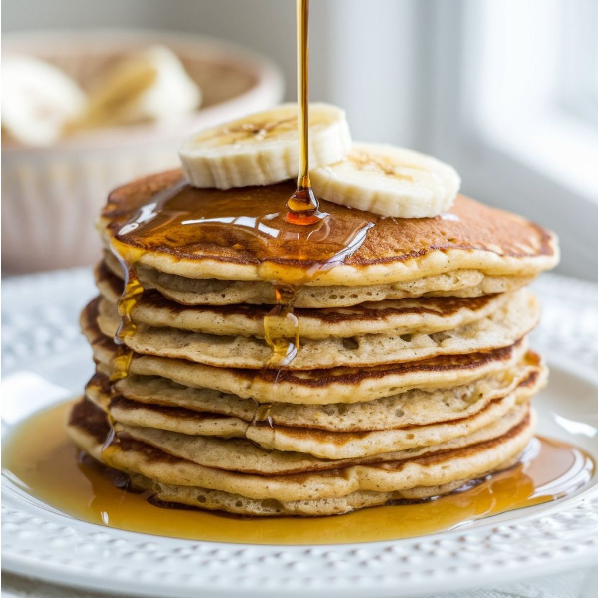 Banana Oat Pancakes