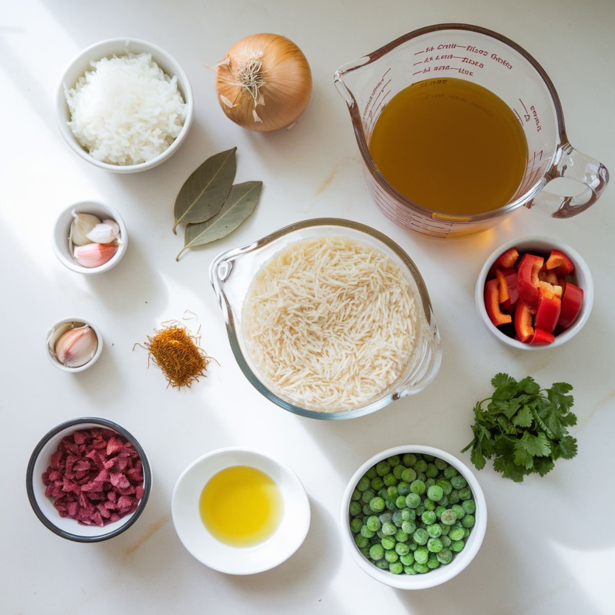 Ingredients
For the Yellow Rice

