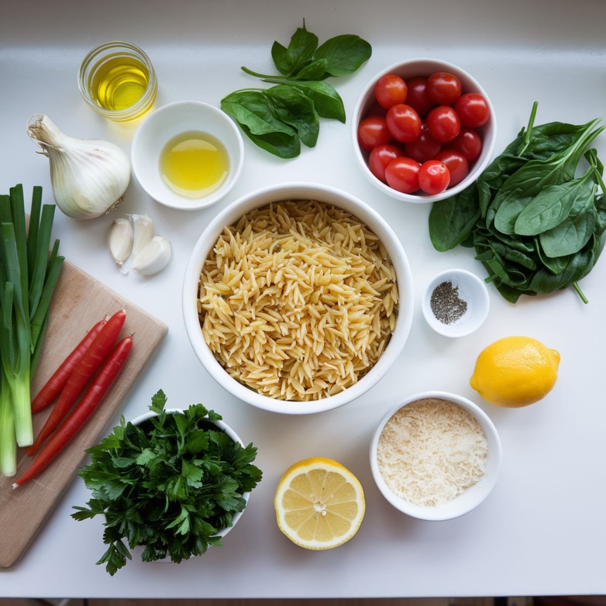 Ingredients
For the Orzo