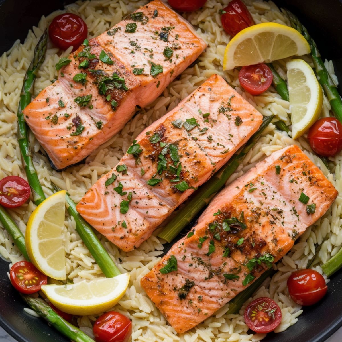 Easy Salmon Orzo Recipe