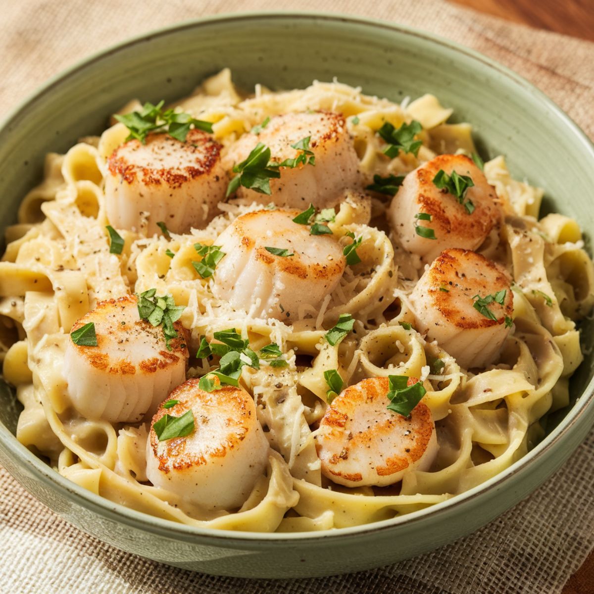 Simple Scallops and Pasta Recipe