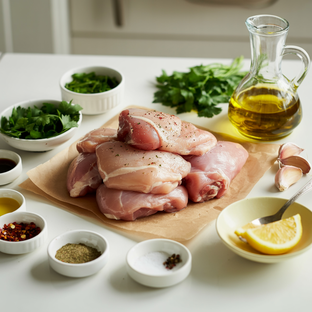 chimichurri-chicken-thighs-ingredients