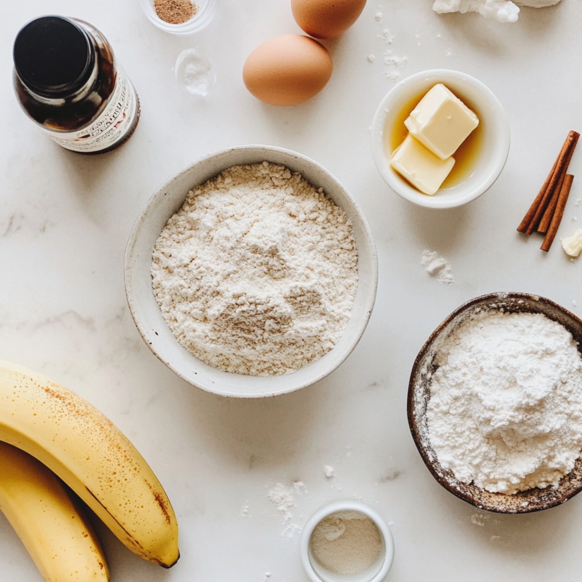 Banana Foster Pancakes ingridients 
