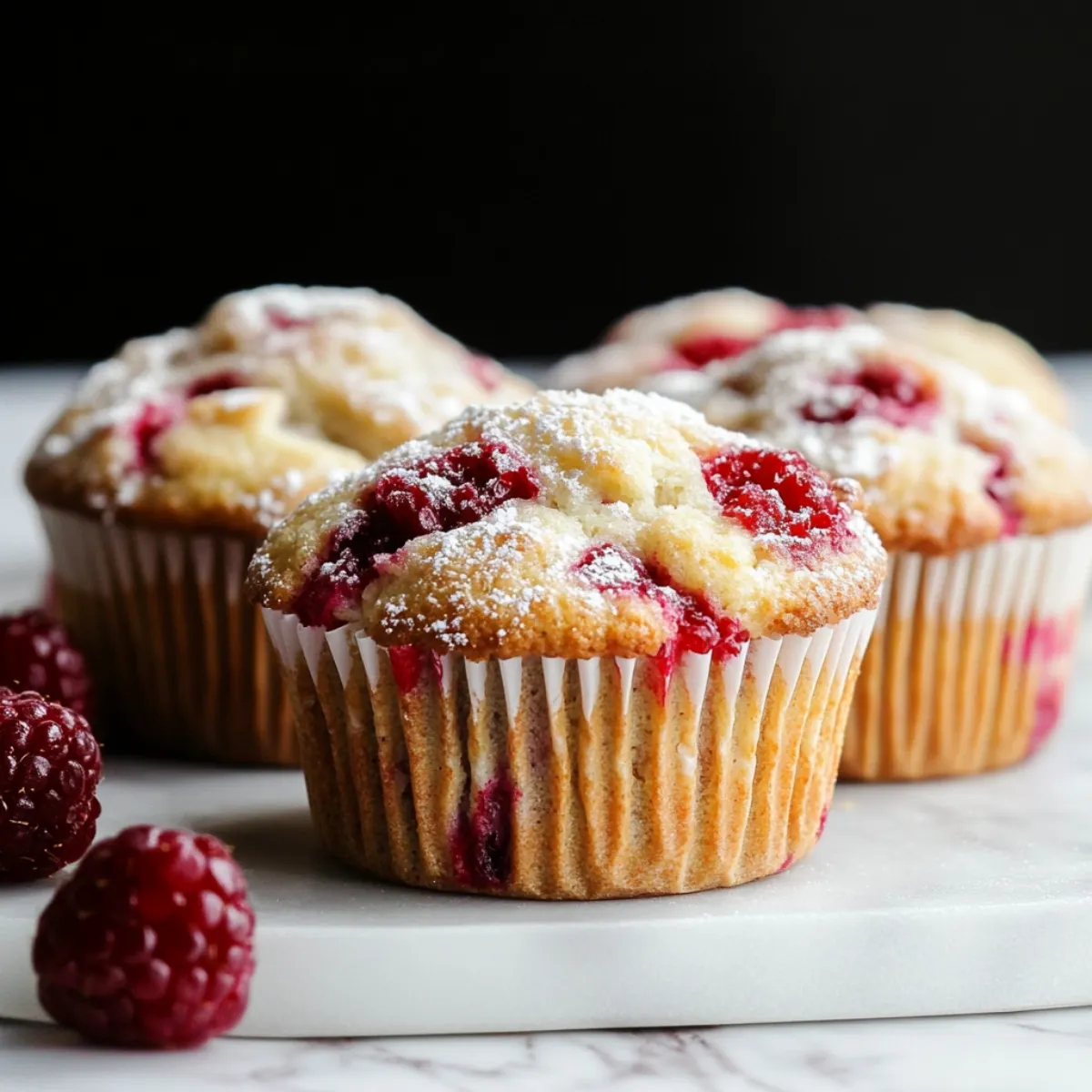 buttermilk raspberry muffins
