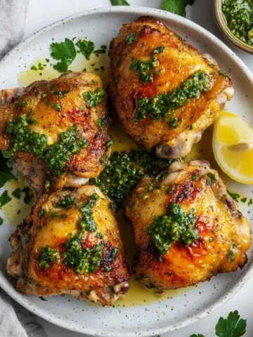 chimichurri chicken thighs recipe