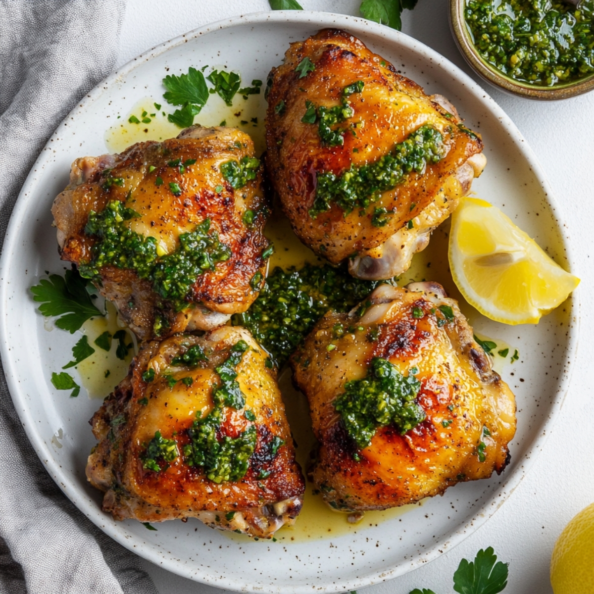 chimichurri chicken thighs recipe