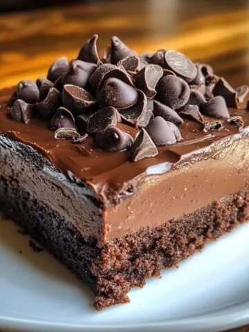chocolate mousse brownies