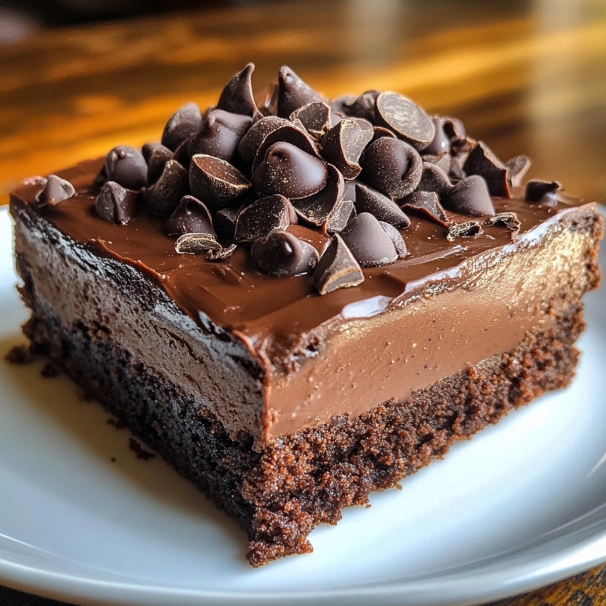 chocolate mousse brownies