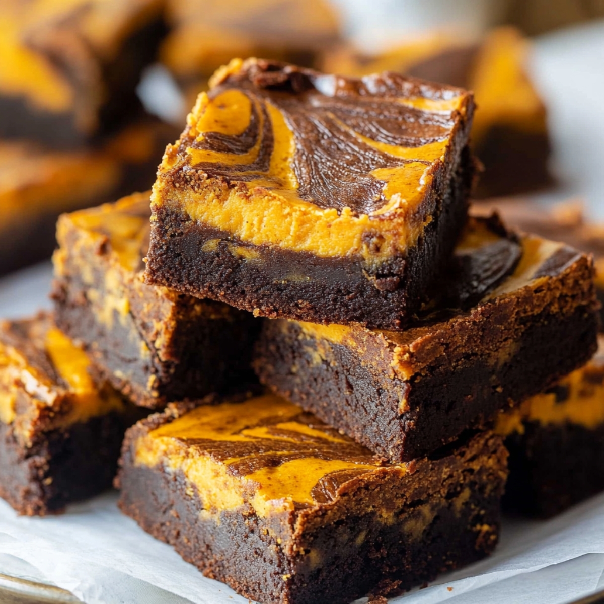 pumpkin cheesecake brownies