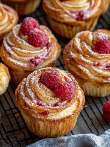 raspberry cream cheese cruffins