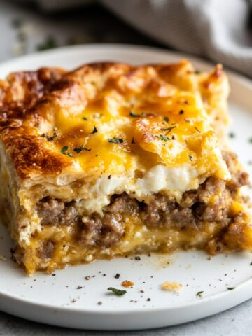 Sausage and Egg Casserole with Crescent Rolls