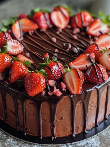 strawberry chocolate cake