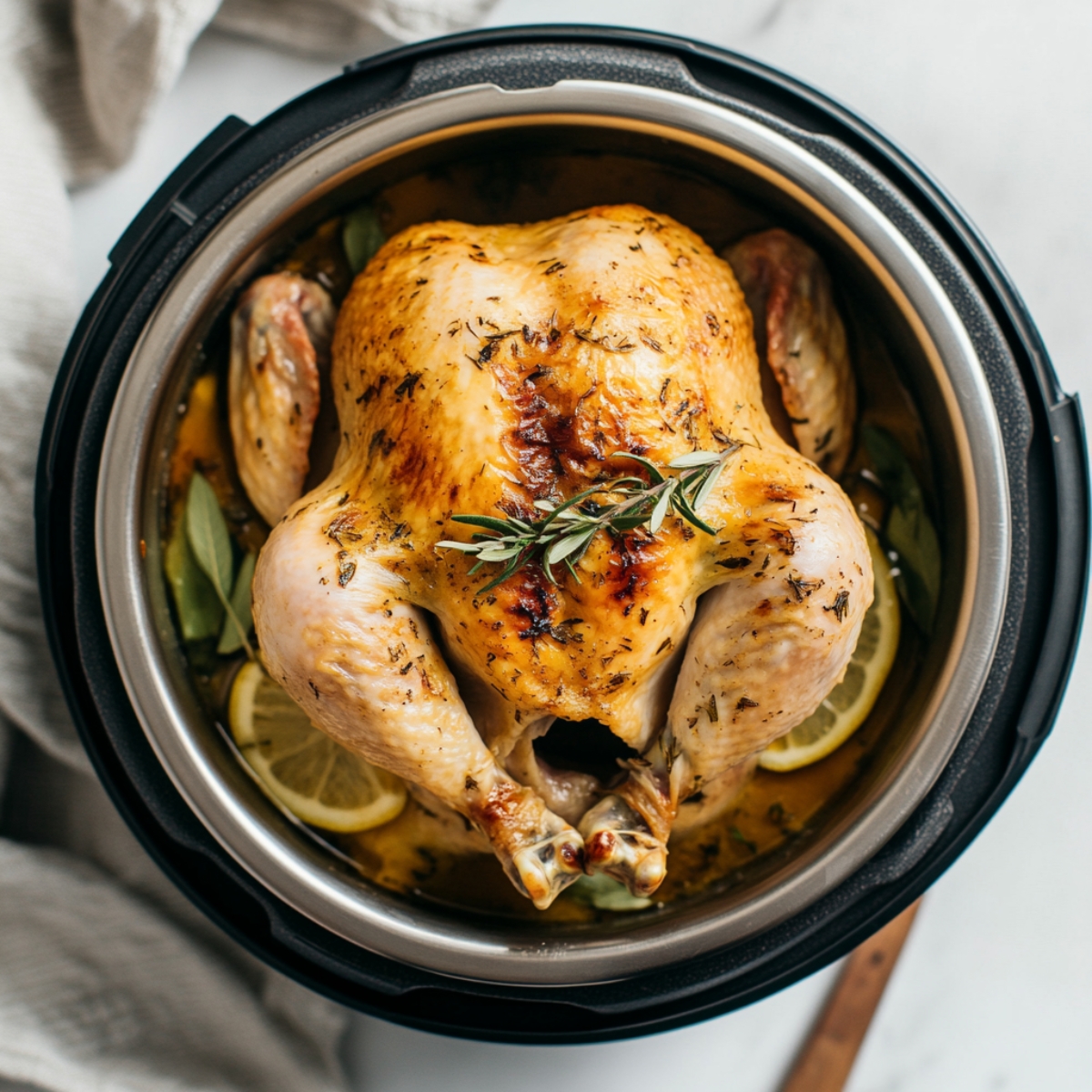 Juicy Instant Pot Frozen Whole Chicken