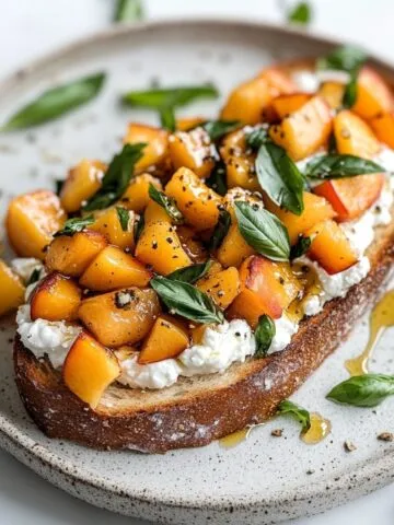 Peach Bruschetta