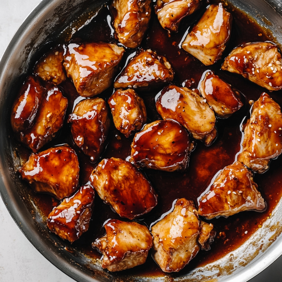 glazed chicken cooking for chicken teriyaki pineapple bowl