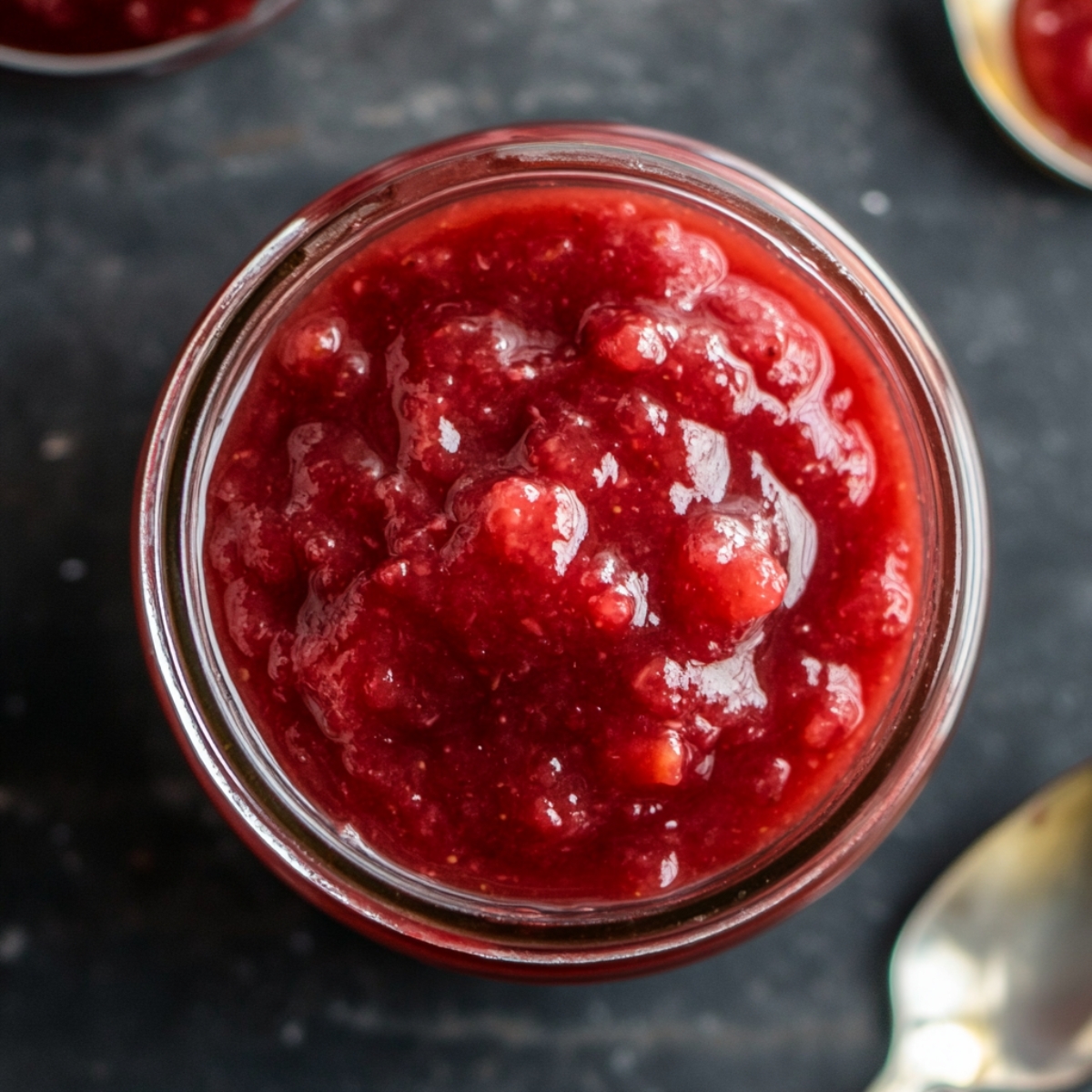 Strawberry rhubarb sauce