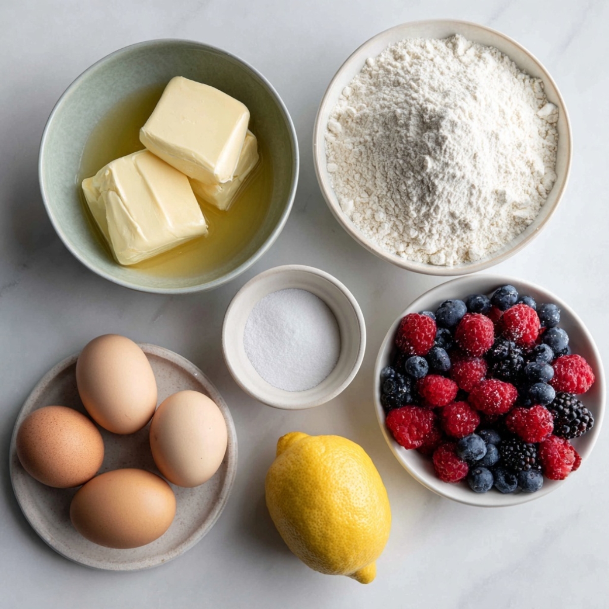 preparing ingredients for summer cupcakes recipe
