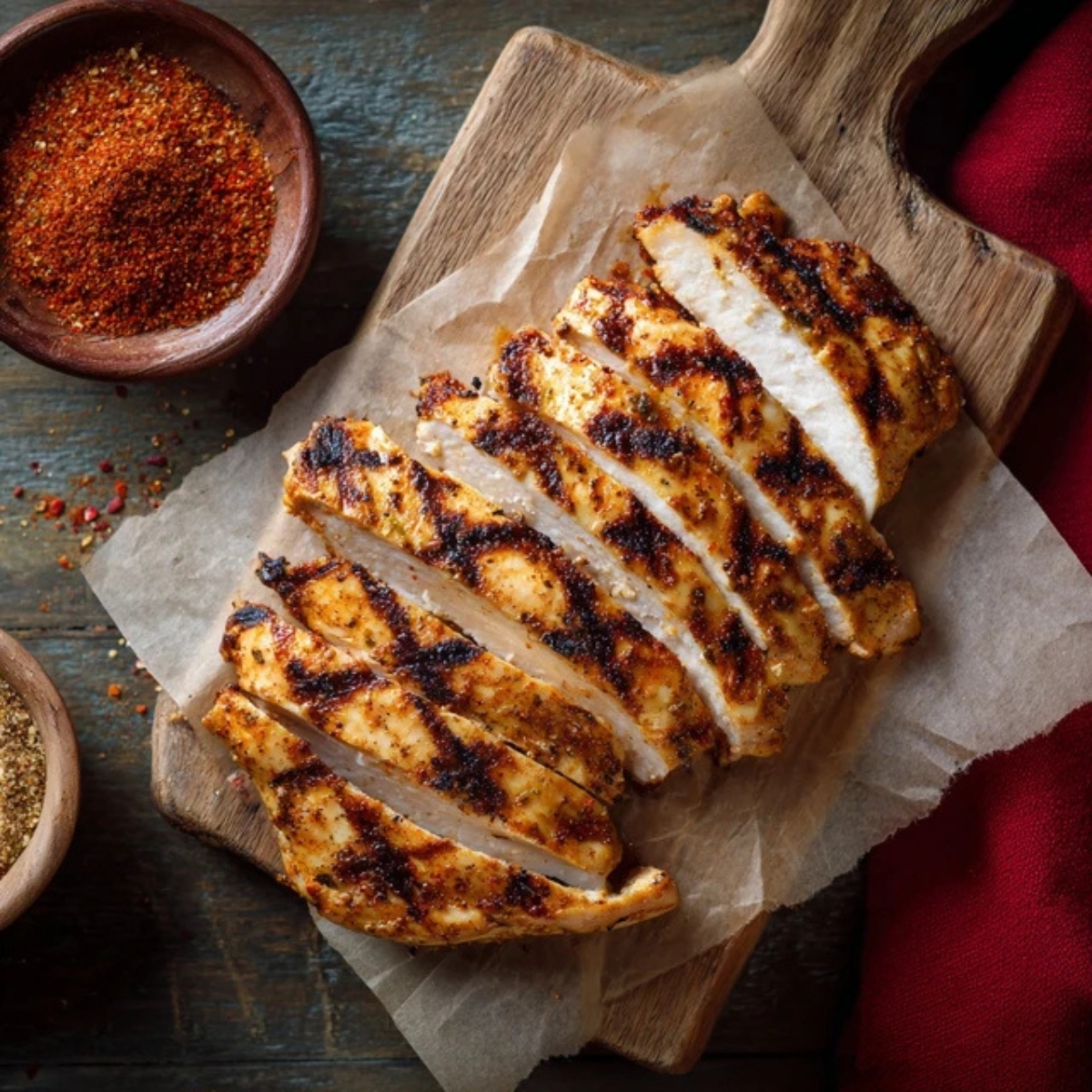  grilled chicken breast sliced for southwest chicken salad