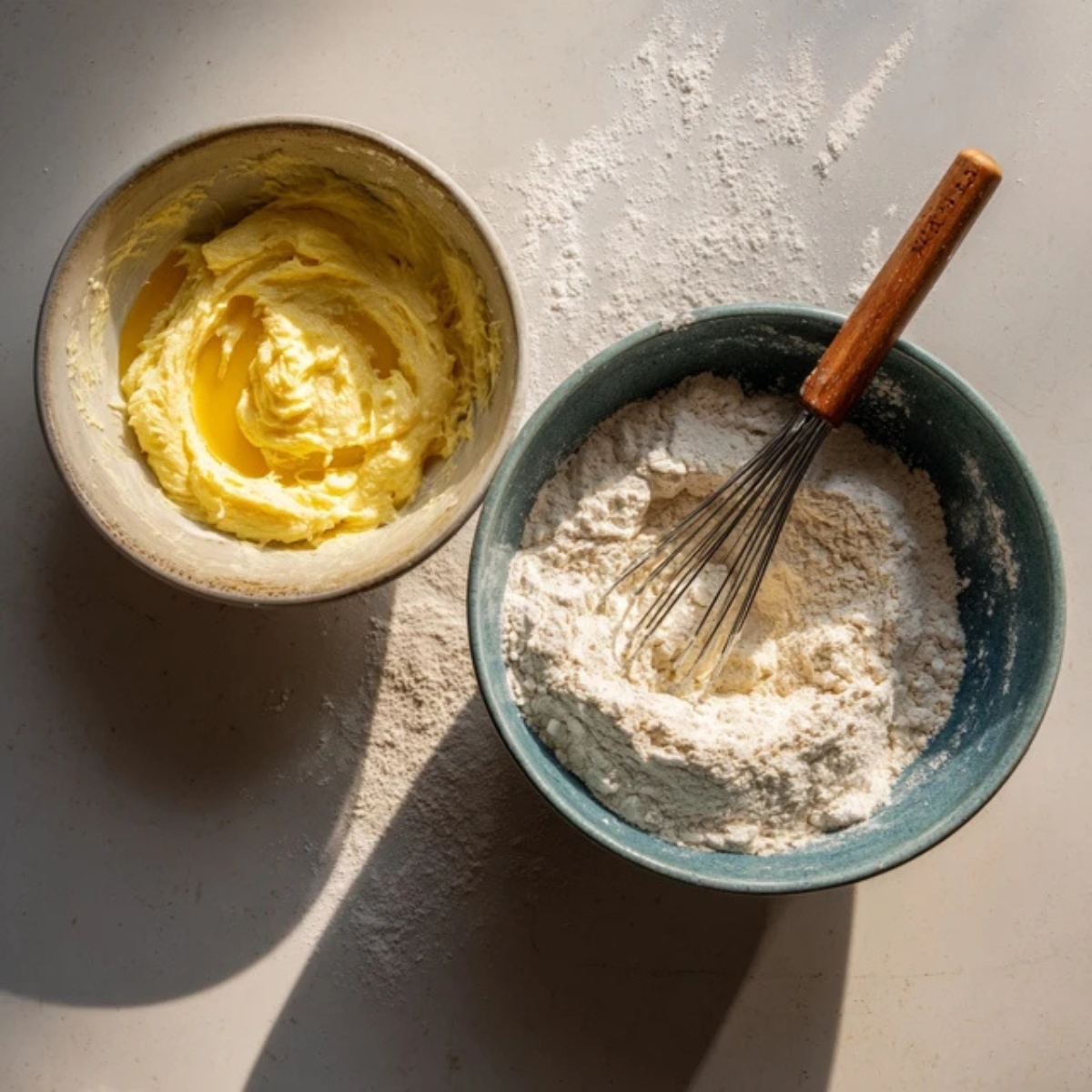 wet ingredients ready to mix into muffin batter