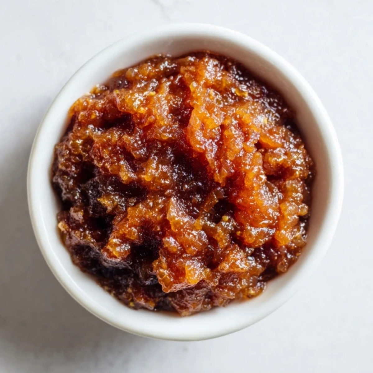 Closeup of mashed fig filling for fig bars