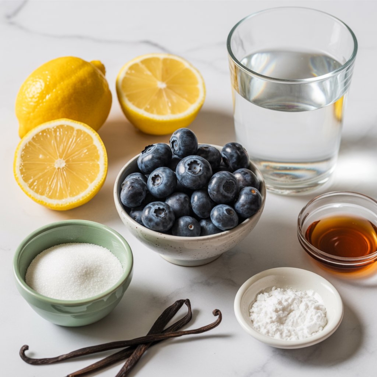 blueberry sauce ingredients fresh and simple